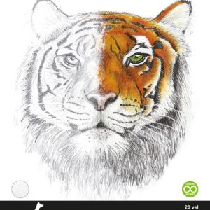 Kangaro K-5341 Tekenblok 27x36cm 120 Gr 20 Vel Wit Fijne Korrel Kopgelijmd