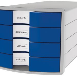 HAN HA-1012-14 Ladenkast Impuls Met 4 Gesloten Laden Blauw