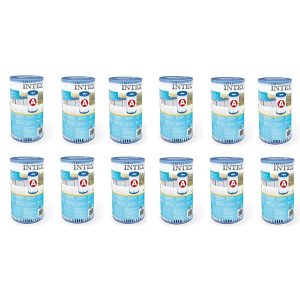 Intex 29000 Filter Cartridge Type A 12 Stuks voor Zwembad 244/305/366 cm