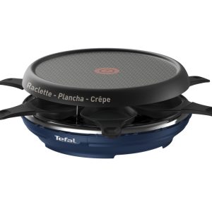 Tefal RE12A4 Gourmetstel met 6 Pannentjes 31x13 cm 850W Zwart/Blauw