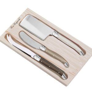 Lou Laguiole Houten Kaasmessen Set 3-delig