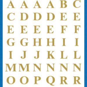 Avery AV-3727 Letteretiket 2 Vel Goud 10 Setjes met 2 Vel
