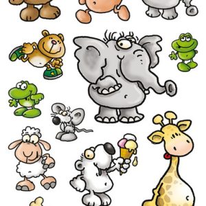 Avery AV-53193 Papieretiket Z-design Kids Pakje A 3 Vel Dieren