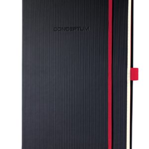 Sigel SI-CO660 Notitieboek Conceptum RED Edition Hardcover A4 Zwart Geruit