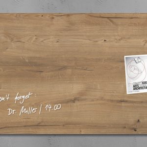 Sigel SI-GL258 Glasmagneetbord Artverum 910x460x15mm Natural Wood