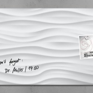 Sigel SI-GL260 Glasmagneetbord Artverum 910x460x15mm White Wave