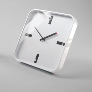 Sigel SI-WU122 Wandklok Artetempus Mezo White Met Quartz Uurwerk