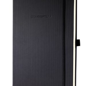 Sigel SI-CO116 Notitieboek Conceptum Pure Hardcover A4+ Zwart Gelinieerd