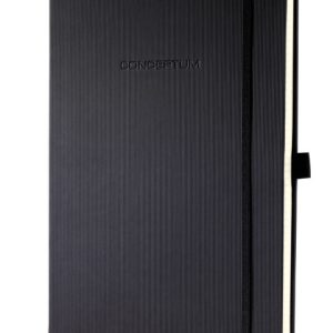 Sigel SI-CO115 Notitieboek Conceptum Pure Hardcover A4+ Zwart Geruit