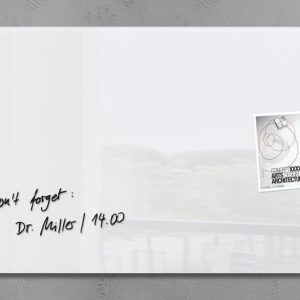 Sigel SI-GL146 Glasmagneetbord Artverum 910x460x15mm Wit