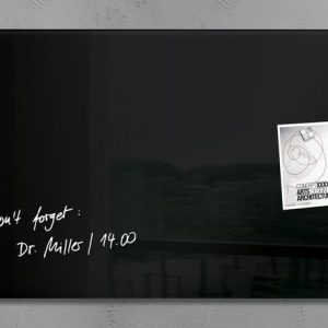 Sigel SI-GL145 Glasmagneetbord Artverum 910x460x15mm Zwart