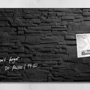 Sigel SI-GL149 Glasmagneetbord Artverum 910x460x15mm Leisteen