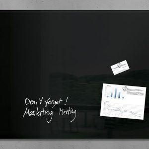 Sigel SI-GL140 Glasmagneetbord Artverum 1000x650x15mm Zwart