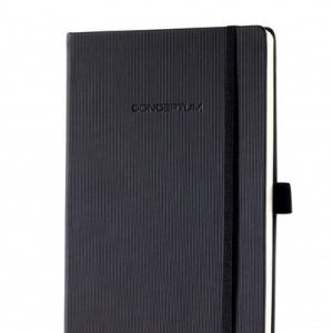 Sigel SI-CO122 Notitieboek Conceptum Pure Hardcover A5 Zwart Gelinieerd