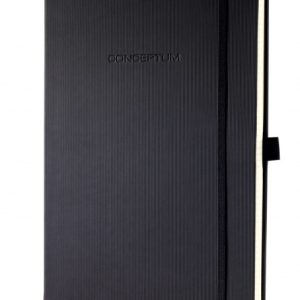 Sigel SI-CO111 Notitieboek Conceptum Pure Hardcover A4 Zwart Geruit