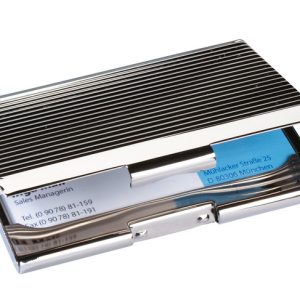 Sigel SI-VZ130 Visitekaartetui Chroom Voor Kaarten Tot 90x55mm