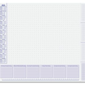 Sigel SI-HO355 Bureauonderleggers 59,5x41cm 30 Vel Met Weekindeling Techniek