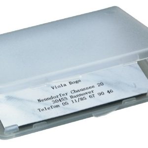 Sigel SI-VA140 Visitekaartjesetui Transparant Voor Kaarten Tot 90x55mm