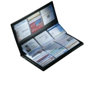Sigel SI-VZ175 Visitekaartmap Kunstleer Zwart Voor 288 Kaarten