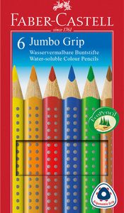 Faber Castell FC-110906 Kleurpotlood Jumbo GRIP Etui à 6 Stuks