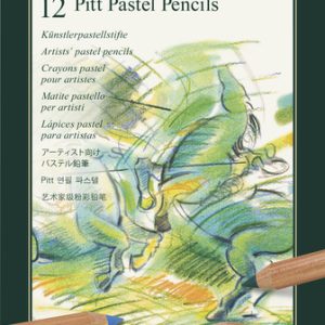 Faber Castell FC-112112 Pastelpotlood Faber-Castell Pitt Metalen Etui A 12 Stuks