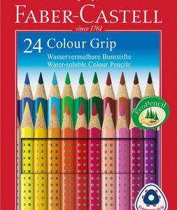 Faber Castell FC-112424 Kleurpotlood Faber-Castell GRIP Kartonnen Etui A 24 Stuks