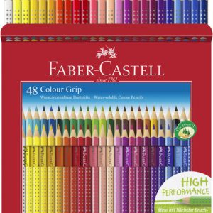 Faber Castell FC-112449 Kleurpotlood FC Grip 48 Stuks 2 Rijen Van 24 Stuks Kartonetui