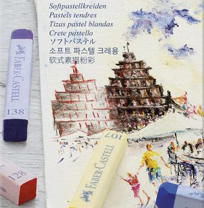 Faber Castell FC-128312 Pastelkrijt Creative Studio Softpastel 12 Delig Etui