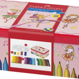 Faber Castell FC-155534 Viltstift Faber-Castell Connector 33 Stuks In Ballerina Blik