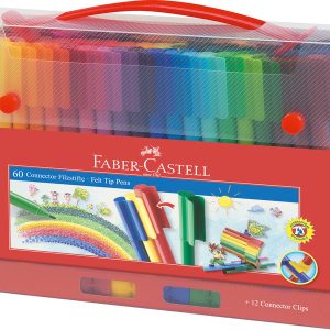 Faber Castell FC-155560 Viltstiften Faber-Castell Connector Koffer 60 Stuks