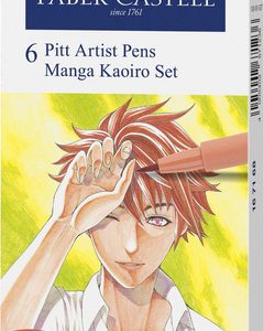 Faber Castell FC-167168 Tekenstift Faber-Castell Pitt Artist Pen Manga 6-delig Etui Kaoiro