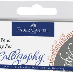 Faber Castell FC-167504 Tekenstift Faber-Castell Pitt Artist Pen Kalligrafieset Van 4st