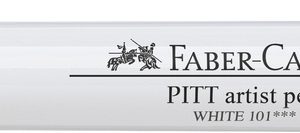 Faber Castell FC-167601 Tekenstift Pitt Artist Pen 101 Wit 2.5mm