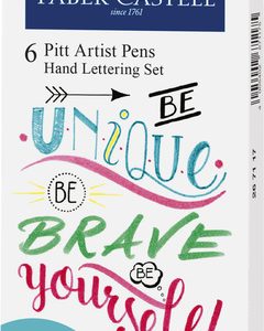 Faber Castell FC-267116 Tekenstift Faber-Castell Pitt Artist Pen Handlettering I 6-delig Etui