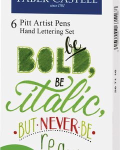 Faber Castell FC-267117 Tekenstift Faber-Castell Pitt Artist Pen Handlettering 6-delig Etui