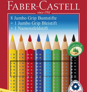 Faber Castell FC-280921 Kleurpotlood Faber-Castell Jumbo GRIP Promotieset 8 + 1 + 1