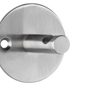 Alco AL-2847 Wandgarderobe Zilver 1 Haak Incl. Bevestigingsmateriaal