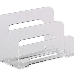 Alco AL-4466 Brievenstandaard Acryl 2-vaks Transparant 75x150x95mm