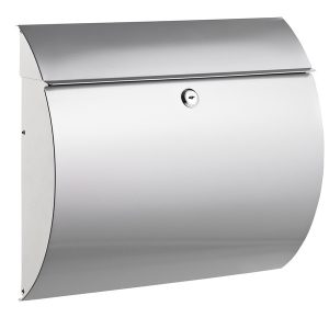 Alco AL-8607 Brievenbus Zilver Met Slot 375x330x120mm