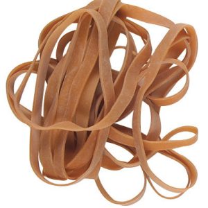 Alco AL-754N Elastieken 100x5mm 500 Gram In Doos Natuur