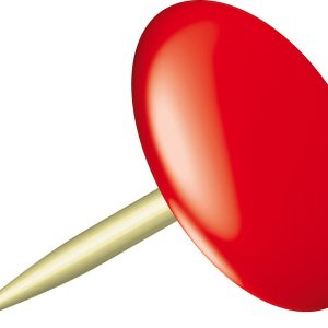 Alco AL-151-12 Punaises Sun 9,5mm Messing Doos A 100 Stuks Rood