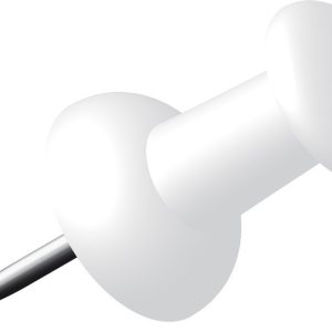 Alco AL-662-10 Pushpins Doosje A 40 Stuks Wit