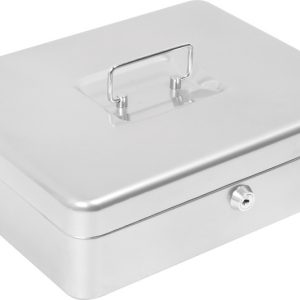 Alco AL-843-36 Geldkistje 300x240x90mm Staal Zilver