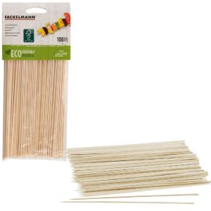 Fackelmann Houten Sat&eacute;stokjes 20 cm 100 Stuks