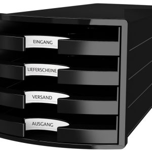 HAN HA-1013-13 Ladenkast Impuls Met 4 Open Laden Zwart