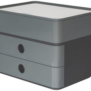 HAN HA-1100-19 Smart-box Plus Allison 2 Lades En Box Graniet Grijs