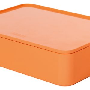 HAN HA-1110-81 Smart-organiser Allison Box Met Binnenschaal En Deksel Abrikoo Oranje, Stapelbaar