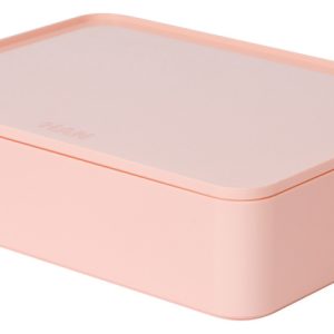 HAN HA-1110-86 Smart-organiser Allison Box Met Binnenschaal En Deksel Flamingo Roze, Stapelbaar