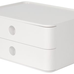 HAN HA-1120-12 Smart-box Allison Met 2 Lades Sneeuw Wit, Stapelbaar