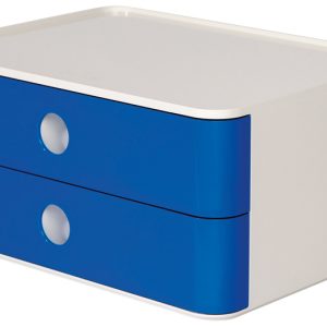 HAN HA-1120-14 Smart-box Allison Met 2 Lades Royal Blauw, Stapelbaar